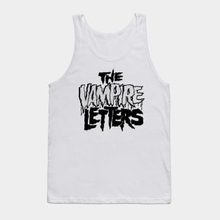 The Vampire Letters Ink Black No Background Horror Tank Top